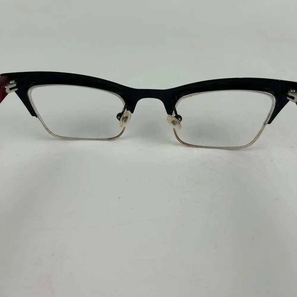 Roadster Anvifrieze Eyeglasses Women Black Red Plastic Round Half Rim‎ 48 23 140